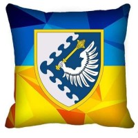 Декоративна подушка ПвК Захід (жовто-блакитна)